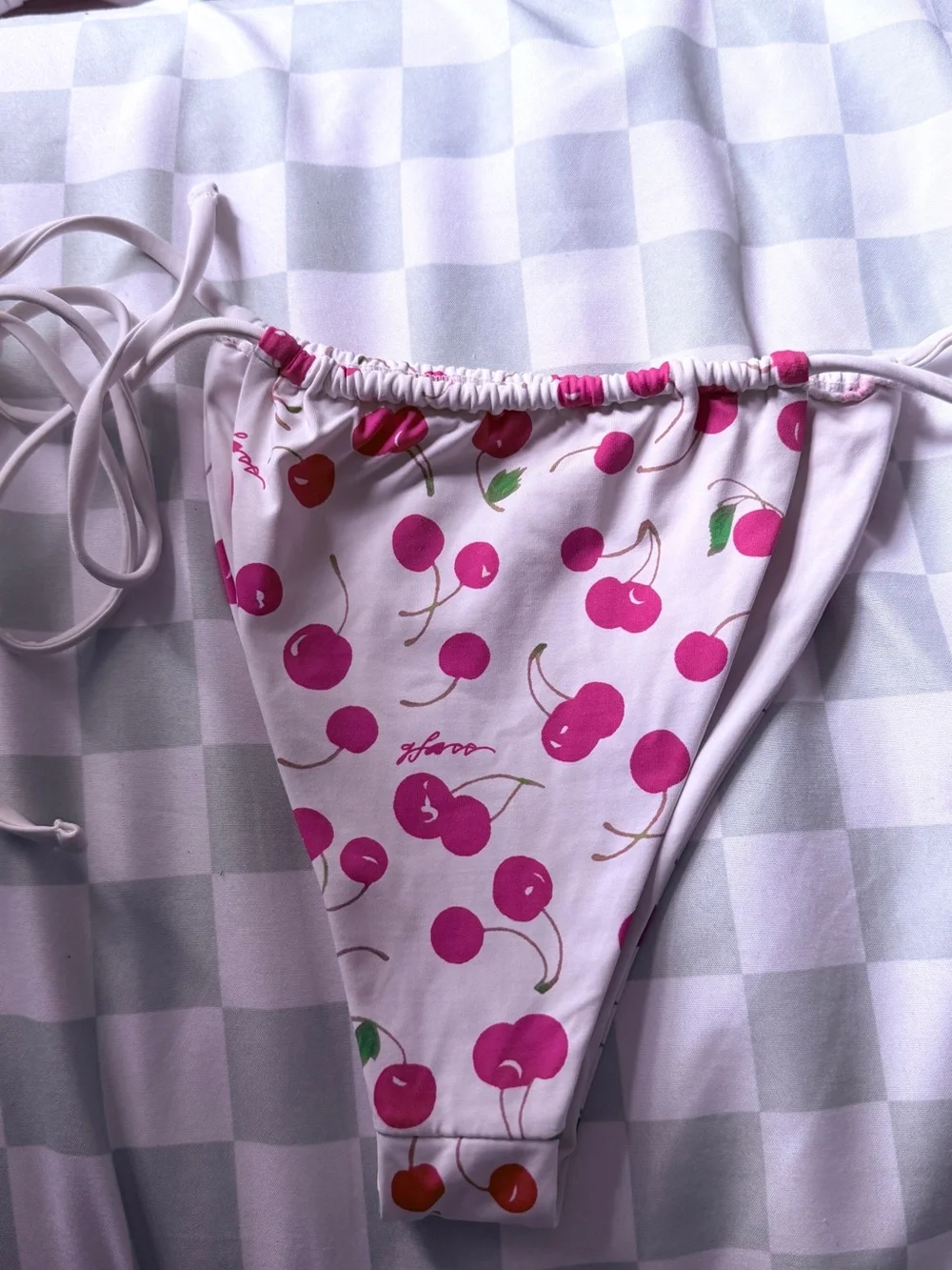 Frankie's Bikinis White Sydney Sweeney Tia Bikini Bottom